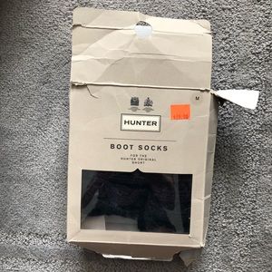 Hunter Boots Original Short Socks Medium Black Size 5-7